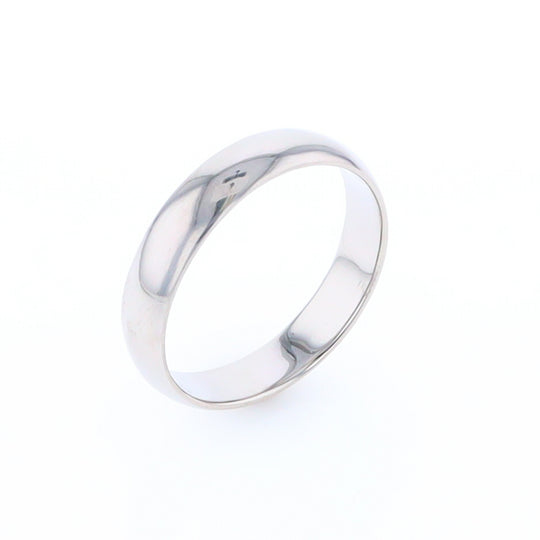 White Gold Standard Fit Wedding Band