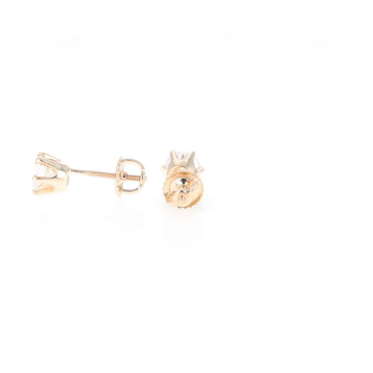 1.1ct 6-Prong Round Diamond Solitaire Studs