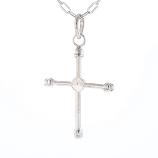 Silver Peridot Cross
