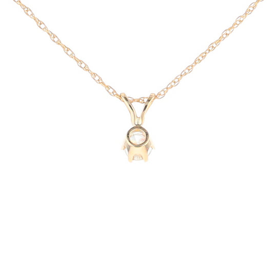 Solitaire Diamond Pendant