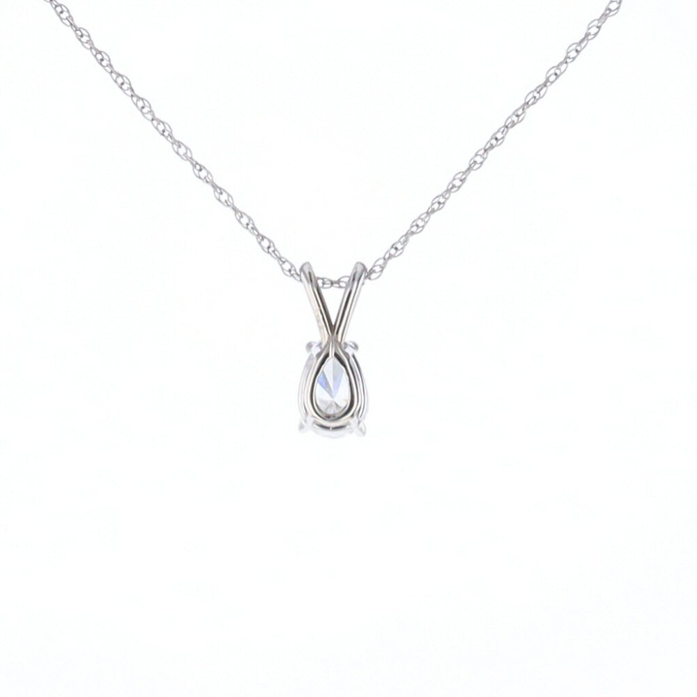 Pear Diamond Solitaire Pendant