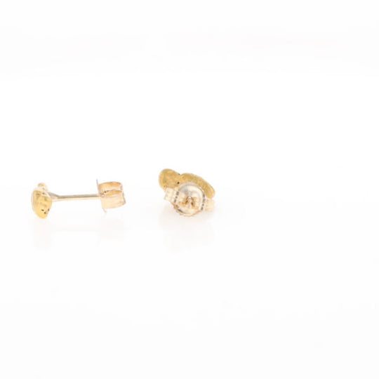 Natural Gold Nugget Stud Earrings