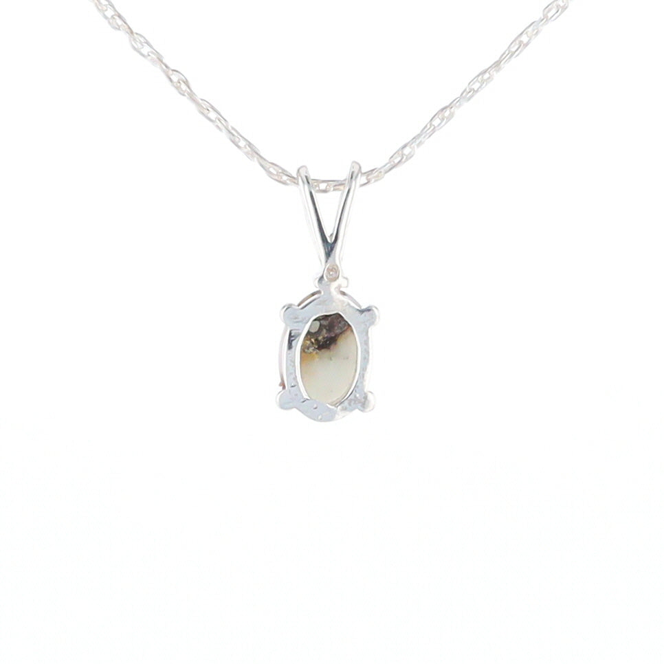 Gold Quartz Cabochon Necklace
