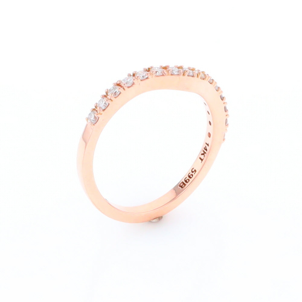 Rose Gold Diamond Wedding Band