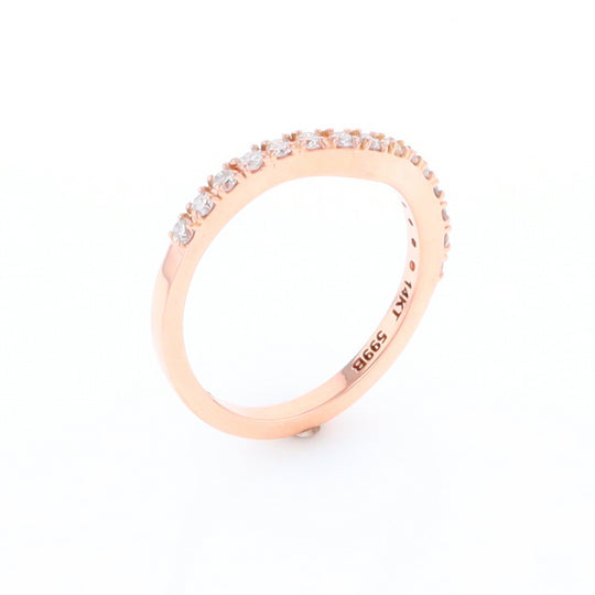 Rose Gold Diamond Wedding Band