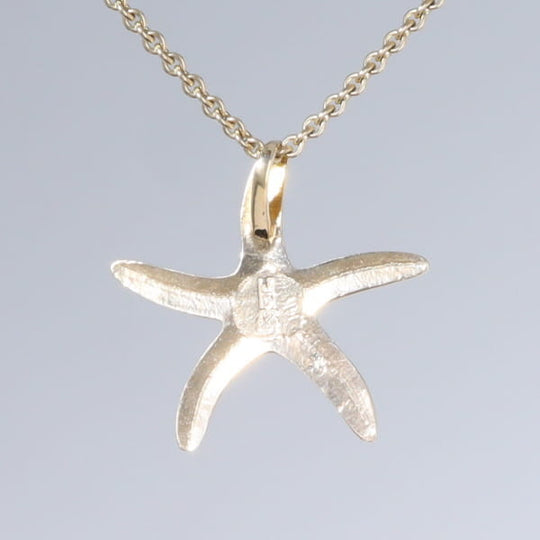 Opal Pendant Inlaid Realistic Star Fish Sea Life Design