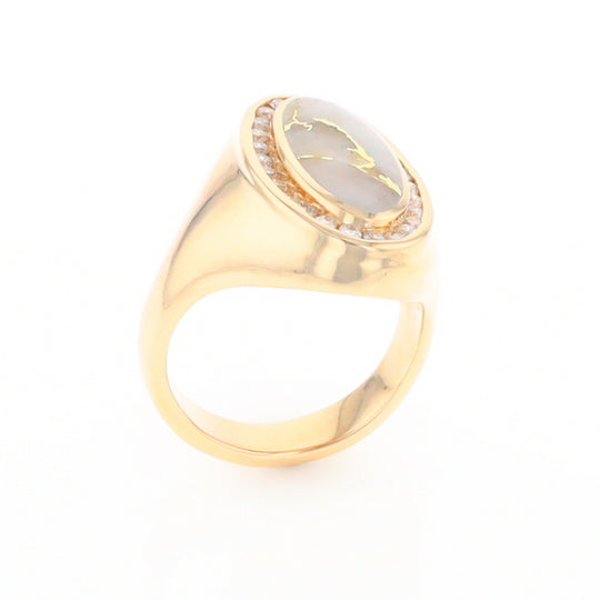 Gold Quartz Ring Lady’s