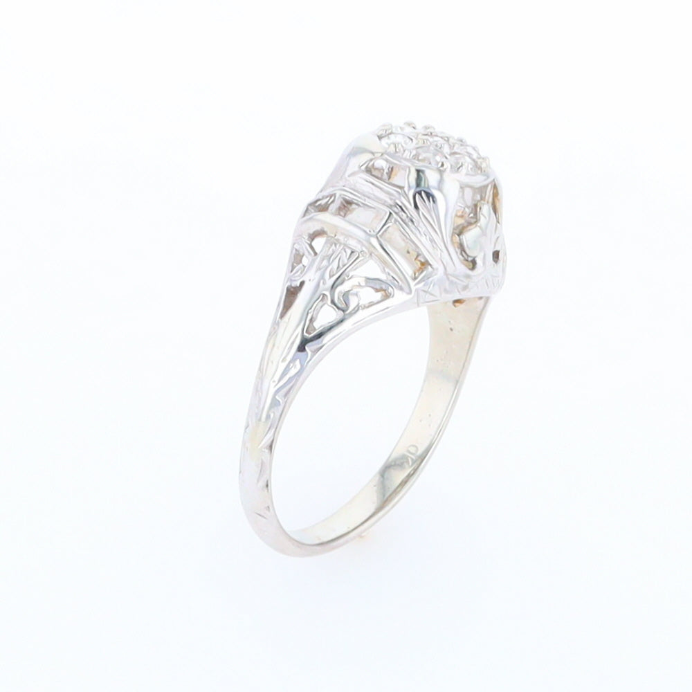 Vintage Cluster Diamond Ring