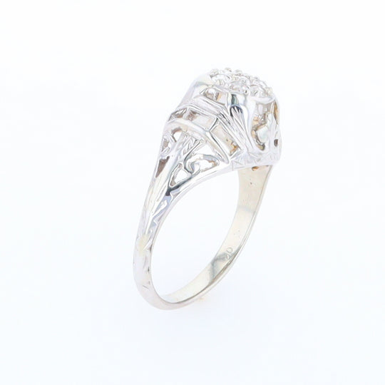 Vintage Cluster Diamond Ring