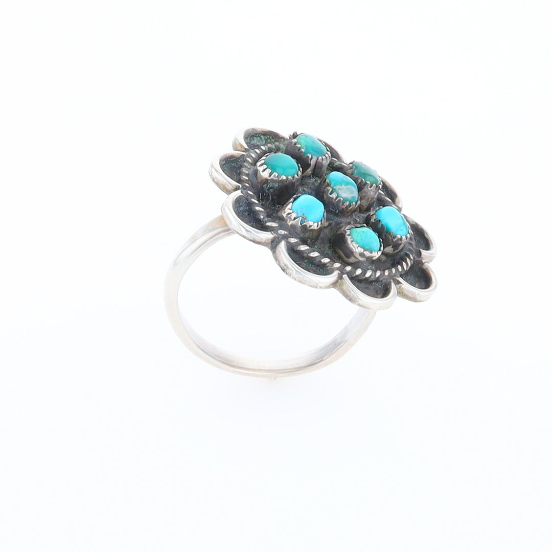 Turquoise Flower Ring