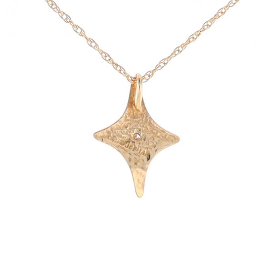 North Star Pendant Diamond Solitaire