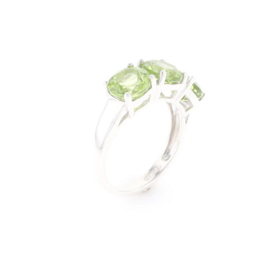 Triple Peridot Ring