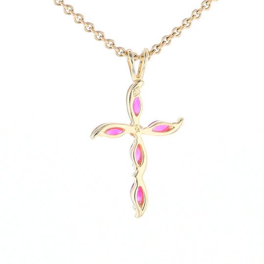 Marquise Ruby Cross