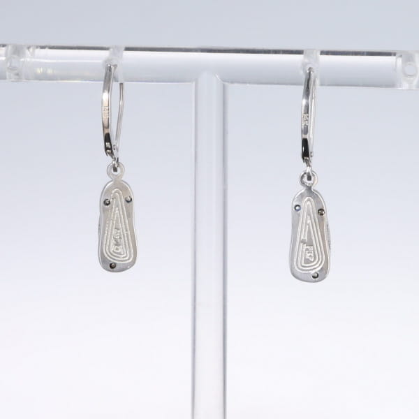 Opal Earrings Sandal Inlaid Design Lever Backs