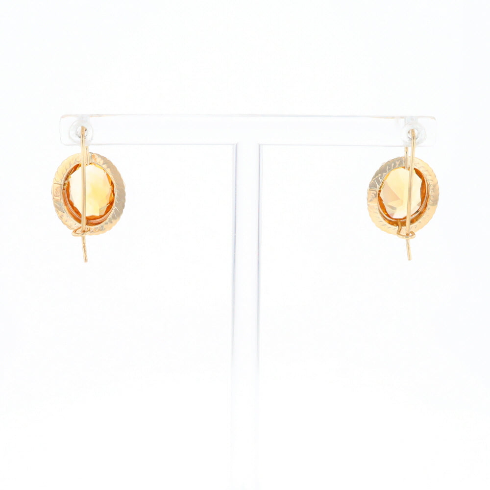 Citrine & Pearl Earrings