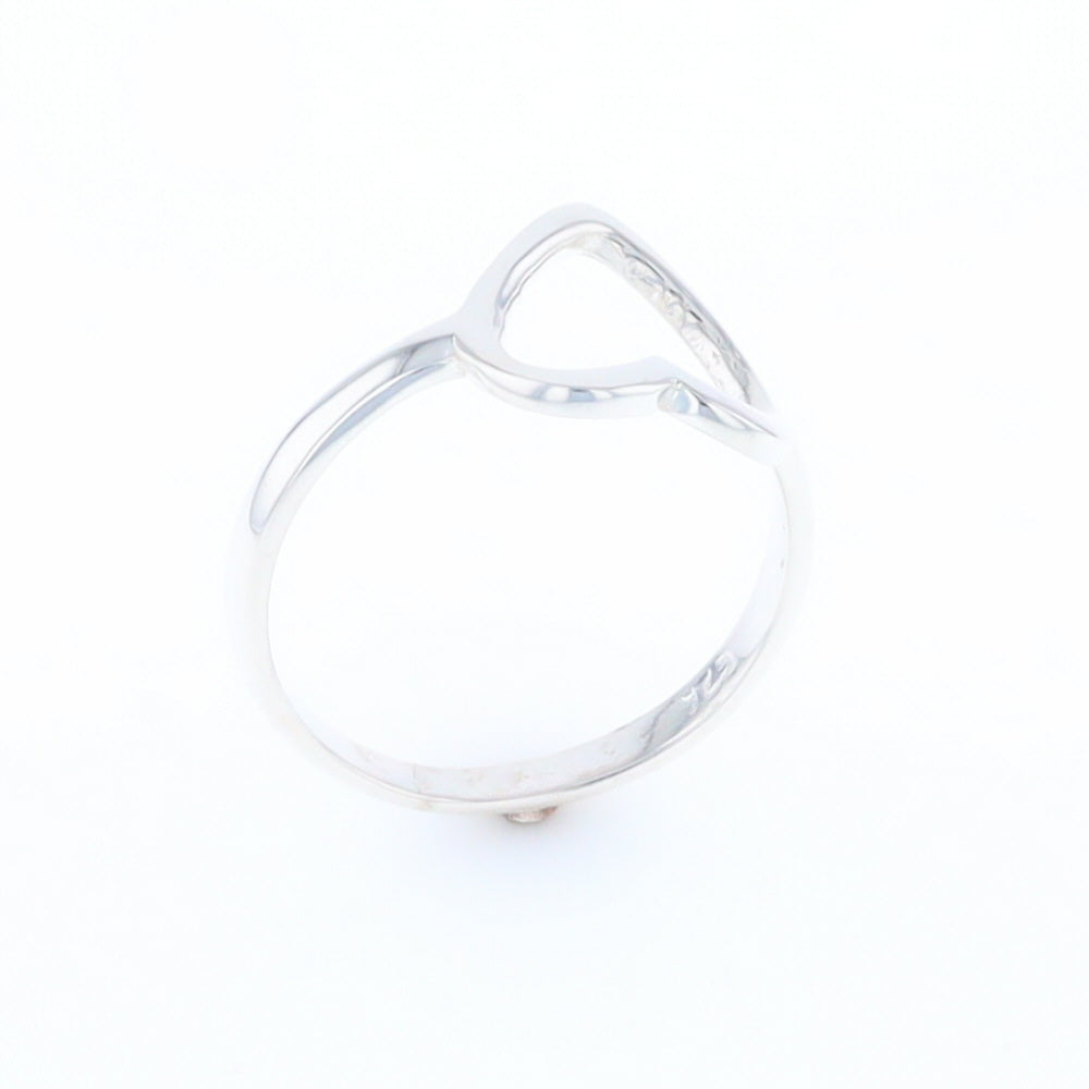 Sterling Silver Open Heart Ring