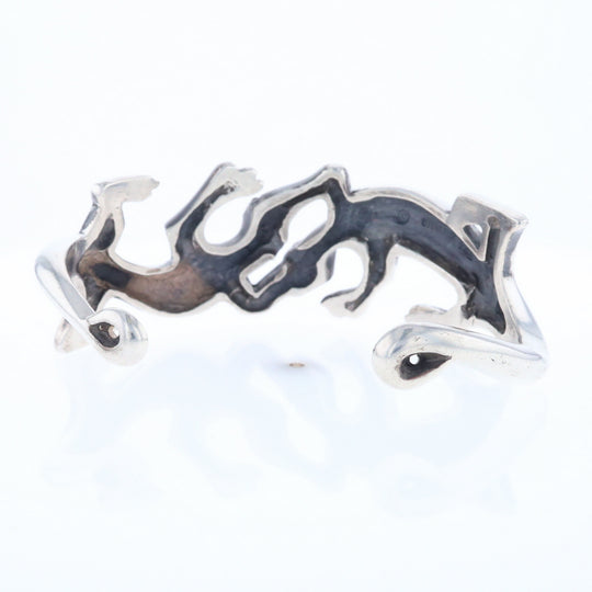 Sterling Silver Lizard Cuff Bracelet