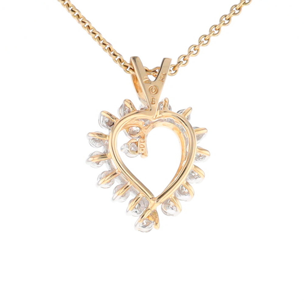 Open Heart Diamond Pendant