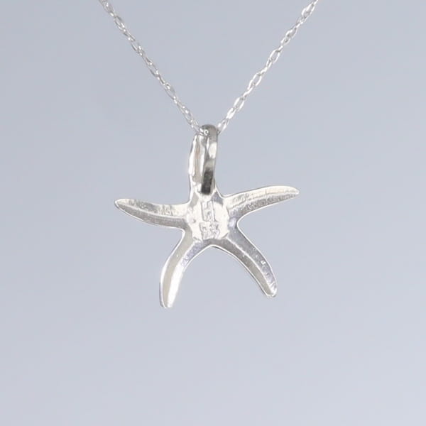 Opal Pendant Inlaid Realistic Star Fish Design