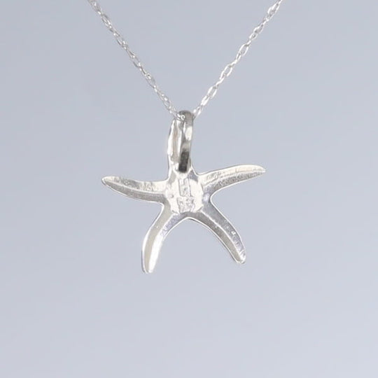 Opal Pendant Inlaid Realistic Star Fish Design