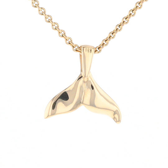 Whale Tail Necklaces Natural Nuggets Inlaid Sea Life Pendant