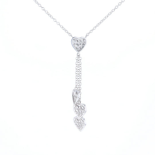 14K Triple Heart Necklace