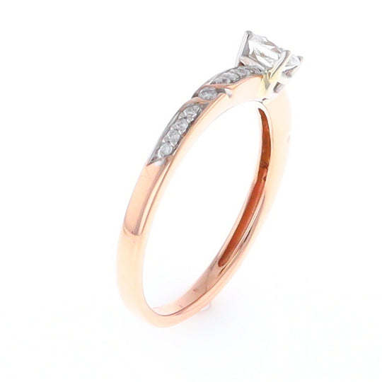 Rose Gold Oval Diamond Engagement Ring