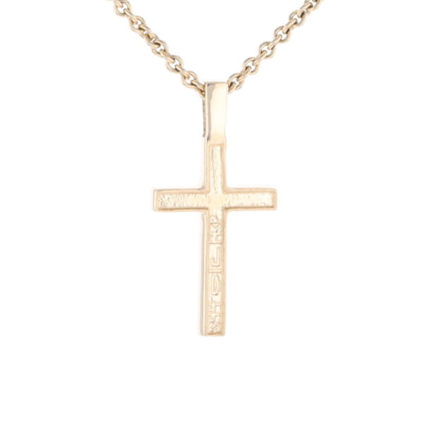 Three Section Gold Quartz Cross - G2