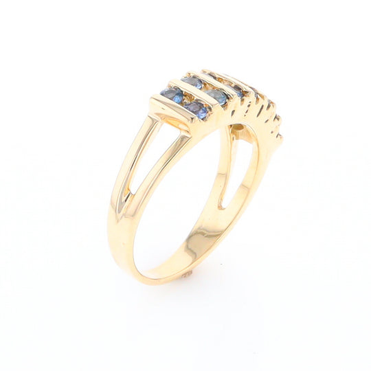 Channel Set Sapphire Ring