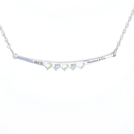 Peridot & Diamond Mother's Necklace