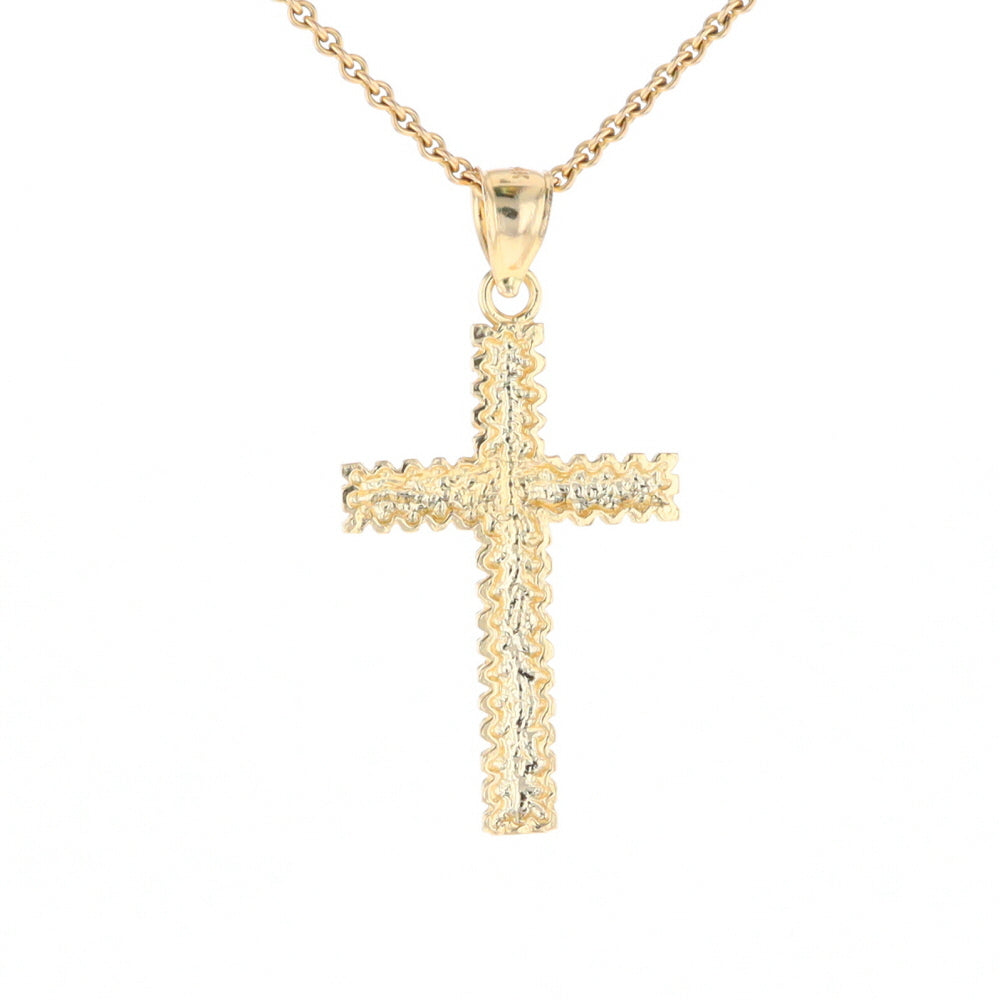 Textured Cross Pendant