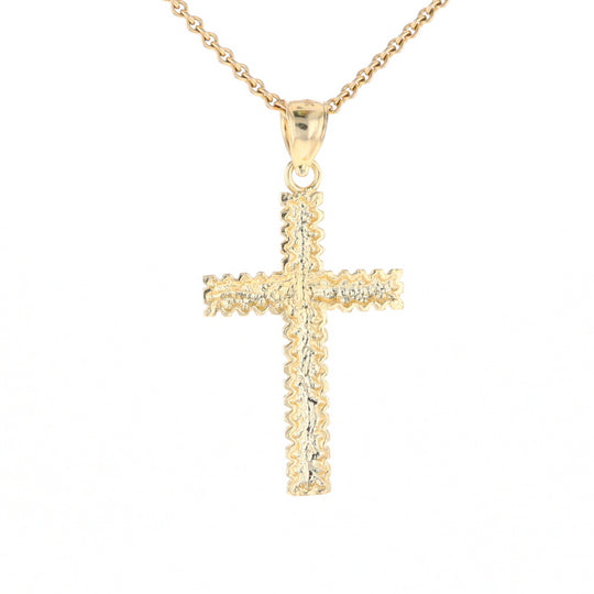 Textured Cross Pendant