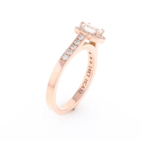 Princess Cut Diamond Halo Ring