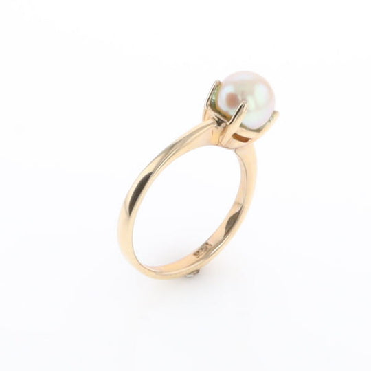 Solitaire Cultured Pearl Ring
