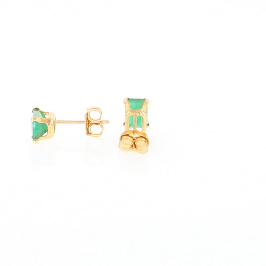 Emerald Stud Earrings