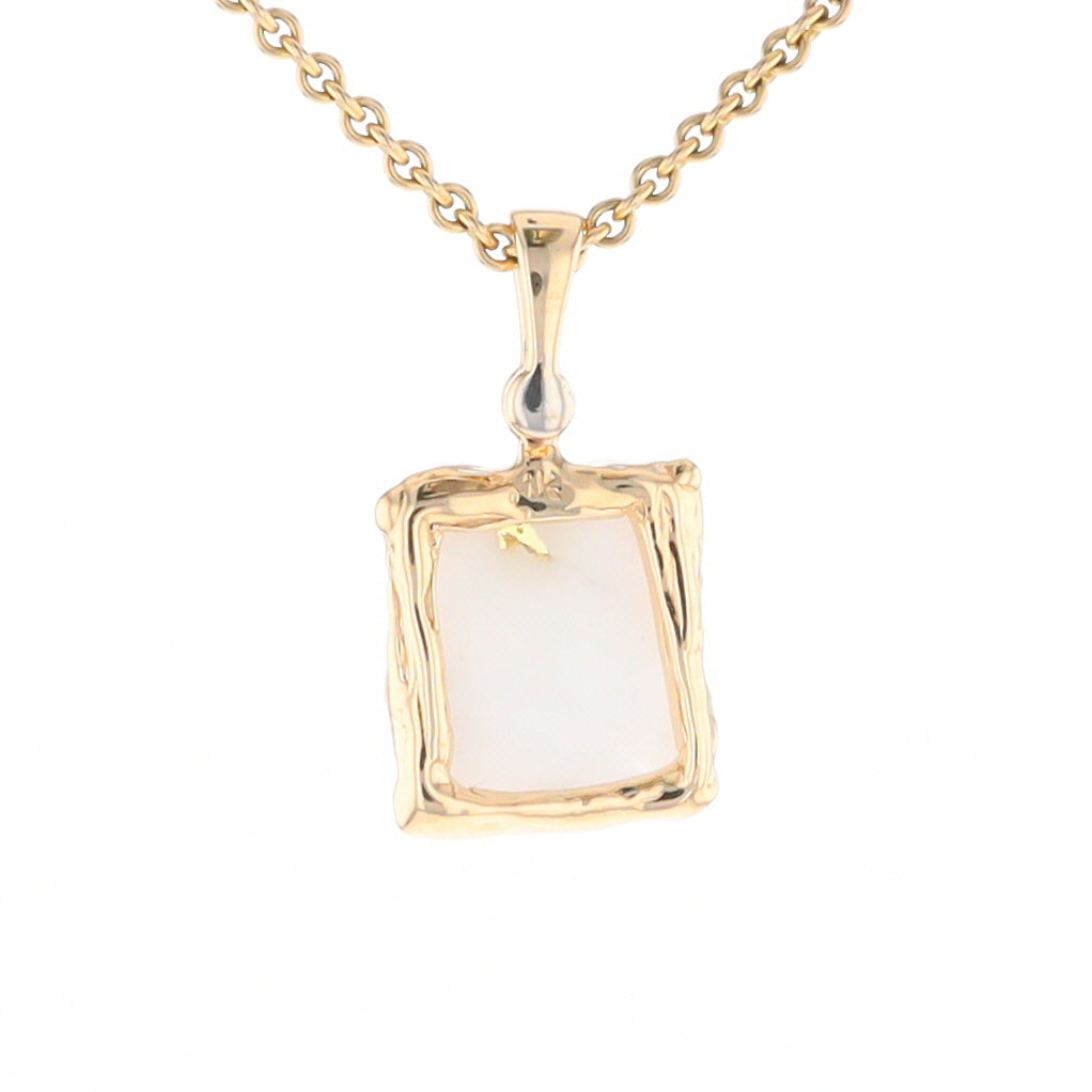 Gold Quartz Freeform Pendant (G2)