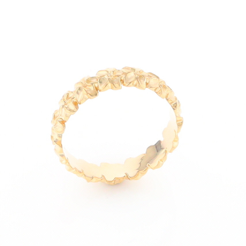 Gold Flower Eternity Ring