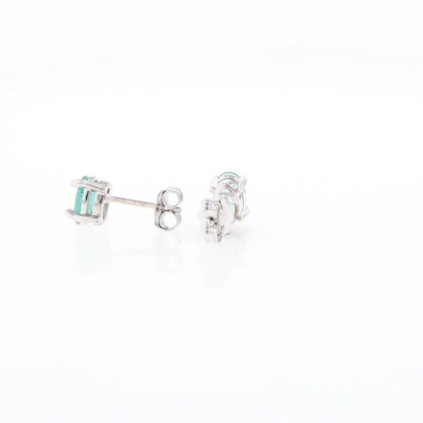 Oval Emerald Stud Earrings