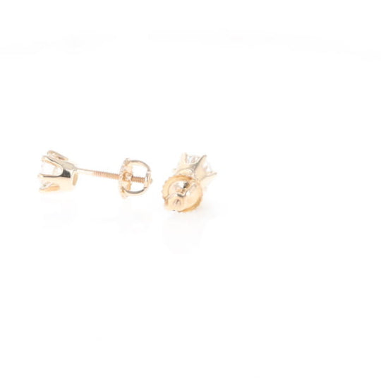 1.1ct 6-Prong Round Diamond Solitaire Studs