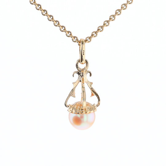 Swirl Chandelier Pearl Pendant