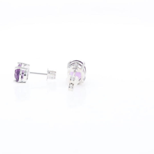 Amethyst Stud Earrings