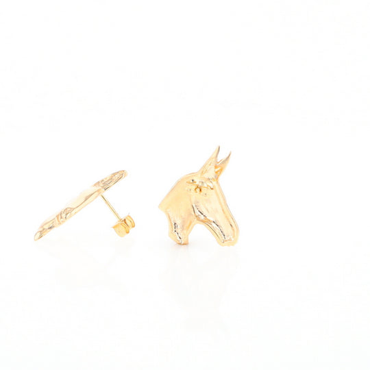 Gold Donkey Earrings