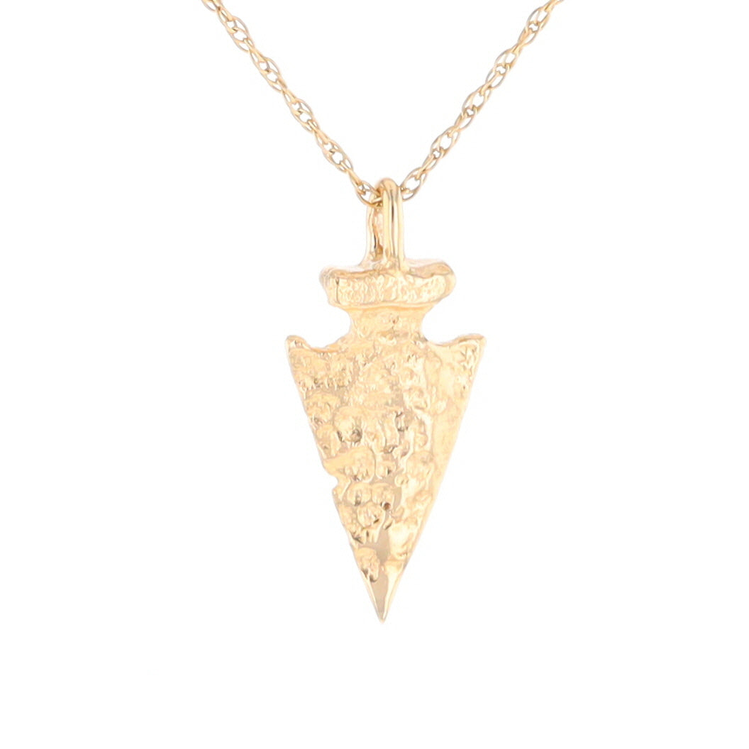 Gold Arrowhead Pendant