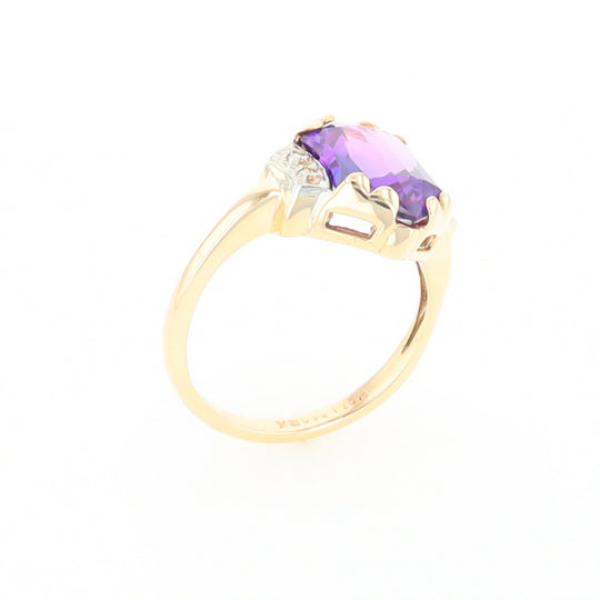 Vintage Hexagon Sapphire Ring