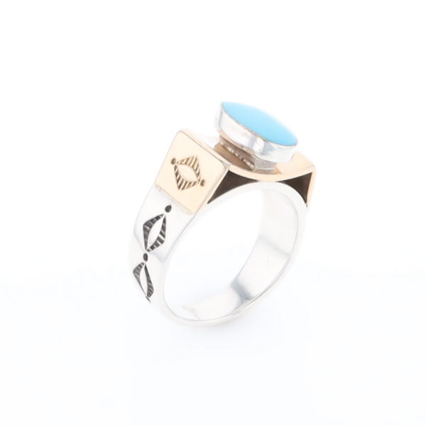Bezel Set Turquoise Ring