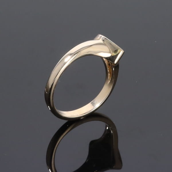 Opal Rings Diamond Shape Inlaid Design