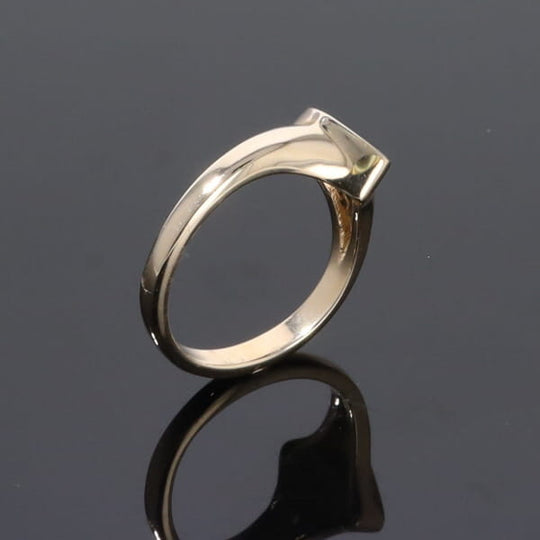 Opal Rings Diamond Shape Inlaid Design