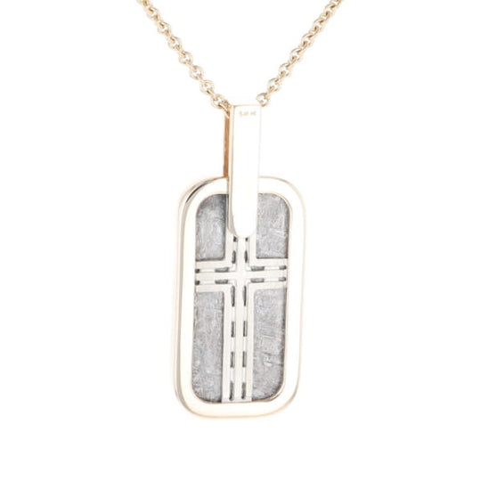 Meteorite Reversible Dog Tag Pendant