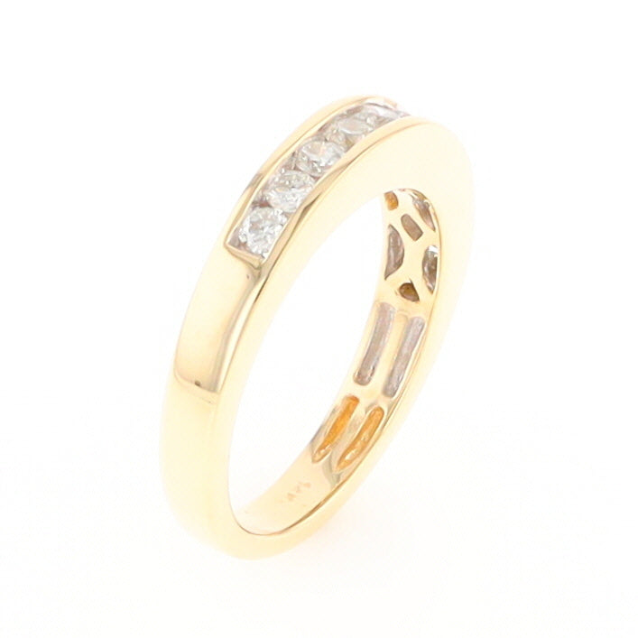 Channel Set Diamond Wedding Band in 14K Gold