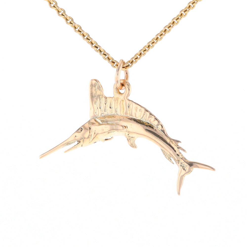 Gold Sailfish Pendant